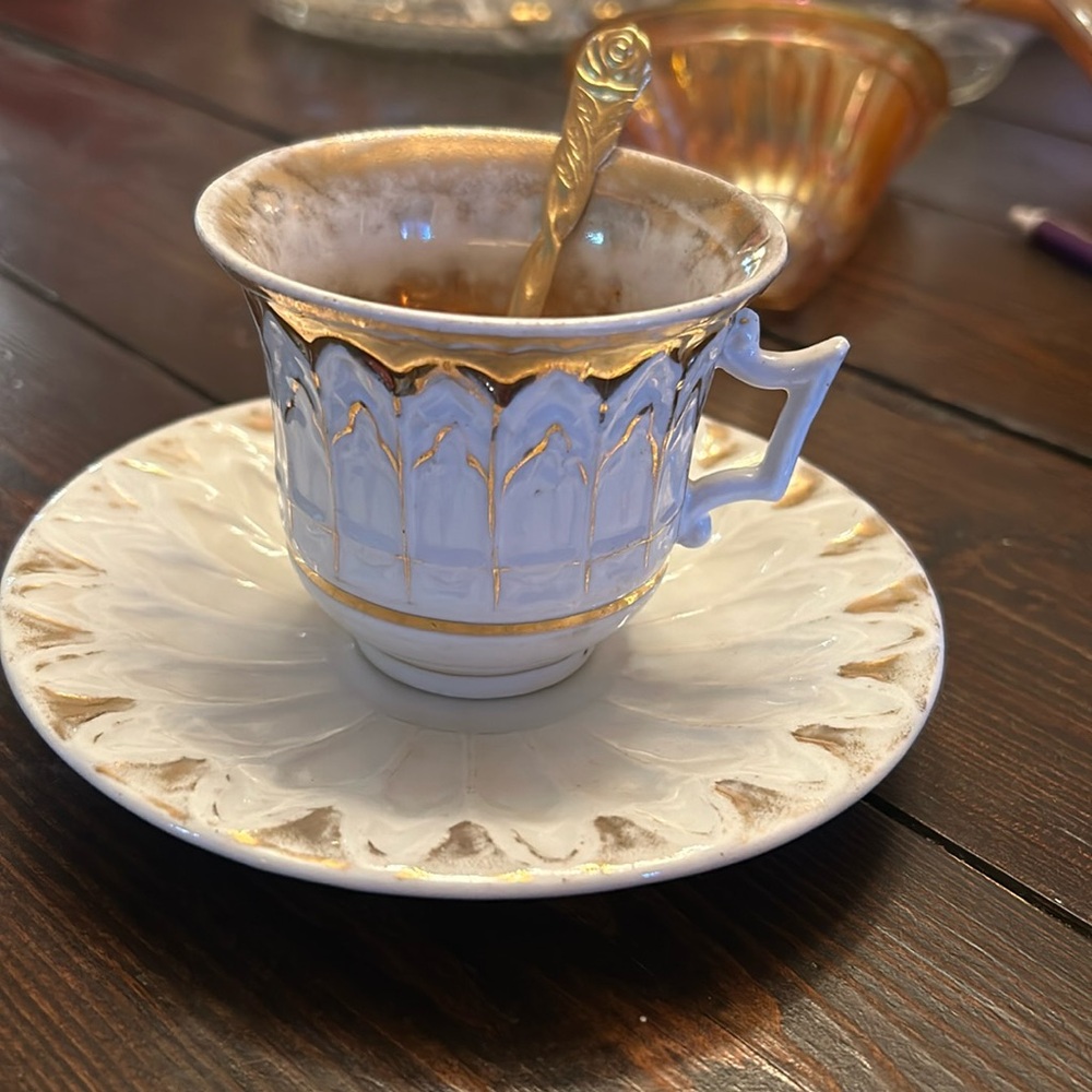 Vintage made in Germany Saucer, cup and spoon